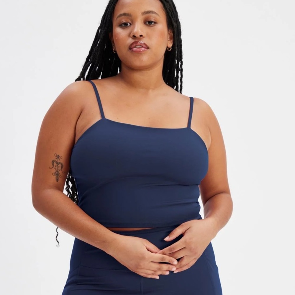 Girlfriend Collected - Devon Compressive Cami - Navy